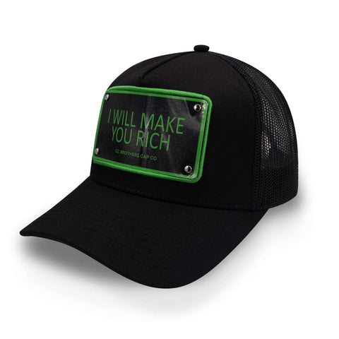 Gorra GC Brothers I Will Make You Rich Negro/Verde Unitalla