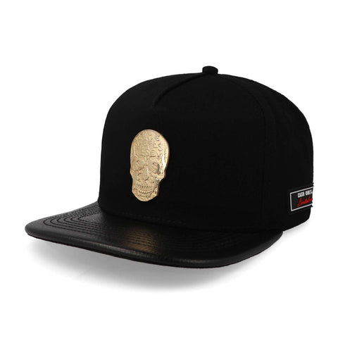 Gorra Cash Only Skull Gold23 Black Beige Visor Negro Uni