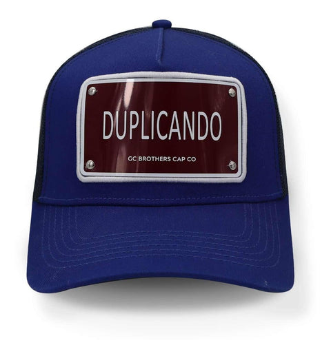 Gorra Gc Brothers Duplicando Trucker Azul Unitalla