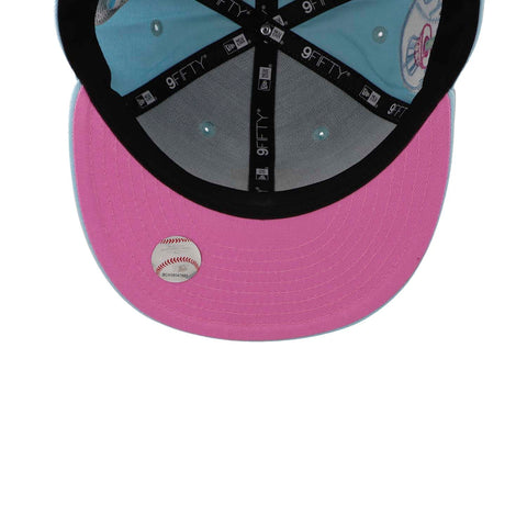 Gorra New Era 9 Fifty  MLB Pastel Patch Yankees Azul Cielo