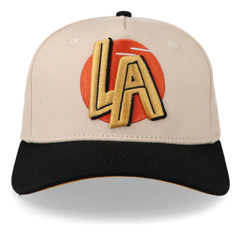 Gorra Overrated Los Ángeles Sol Crema Negro Beige Unitalla