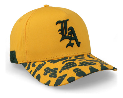 Gorra Cash Only La Camo Yellow And Black Curve Amarillo Unit
