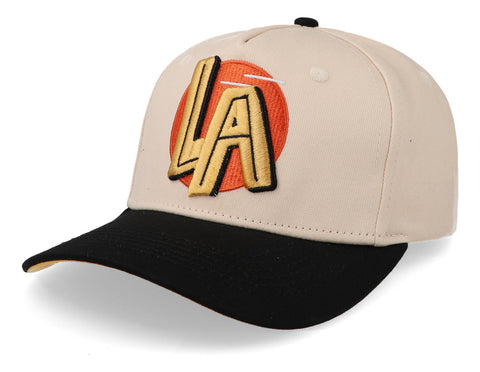 Gorra Overrated Los Ángeles Sol Crema Negro Beige Unitalla