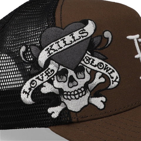Gorra Ed Hardy Skull Hardy Trucker 9950 Café Unitalla