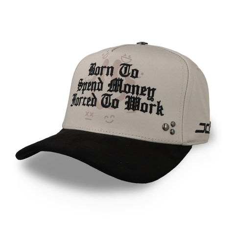 Gorra JC Hats Spend Money Beige Negra Unitalla