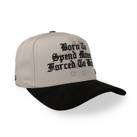 Gorra JC Hats Spend Money Beige Negra Unitalla