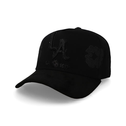 Gorra Big Boss Los Angeles Nubes Negra Unitalla