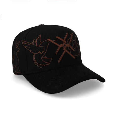 Gorra JC Hats JC Dead Negro Cobre Unitalla