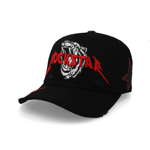 Gorra Cash Only Deluxe Rockstar Tiger Negra Unitalla