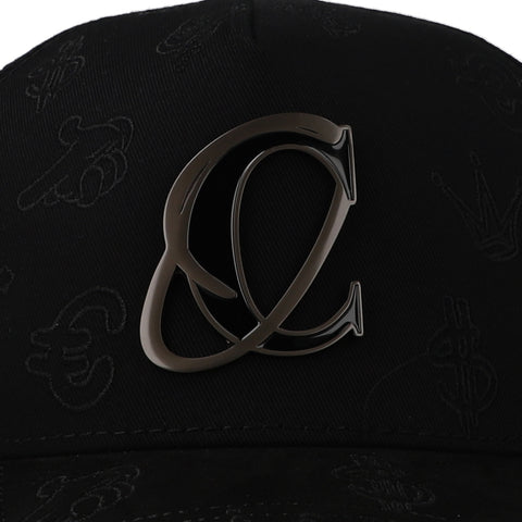 Gorra Cash Only Top Seller CO Full Print Negra Unitalla