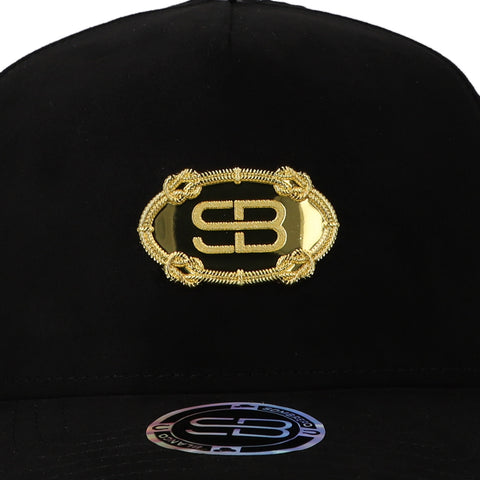 Gorra Sombrero Blanco SB Negra Unitalla