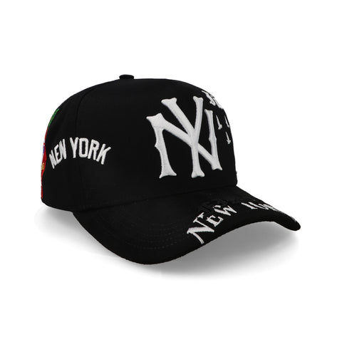 Gorra Gallo Fino NY Big Apple Negra Unitalla
