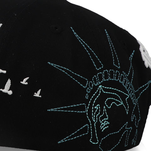 Gorra Gallo Fino NY Big Apple Negra Unitalla
