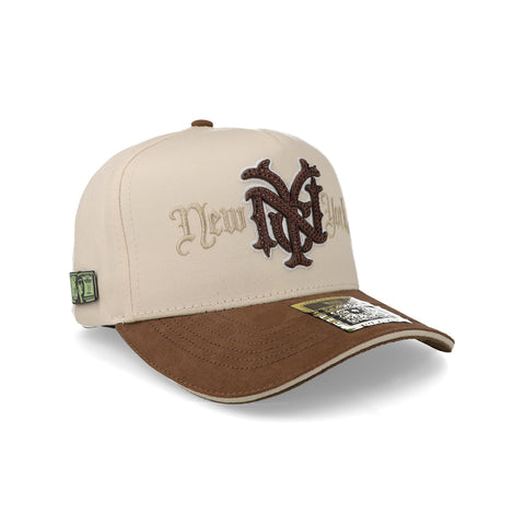 Gorra Mr Kash New York Hueso/Café Unitalla