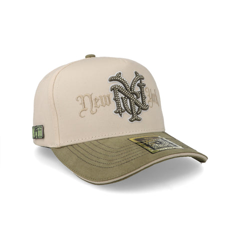 Gorra Mr Kash New York Hueso/Olivo Unitalla