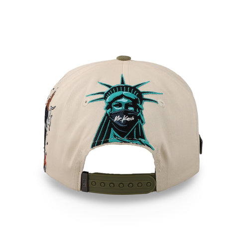 Gorra Mr Kash New York Hueso/Olivo Unitalla
