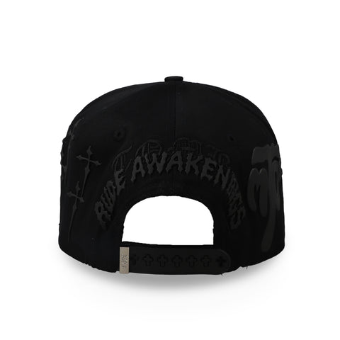 Gorra Rude Awakenings Tombo Total Black Negra Unitalla