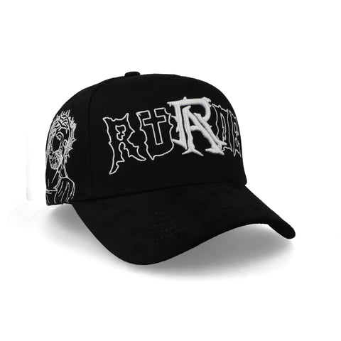 Gorra Rude Awakenings Cristos Negro Blanco Unitalla