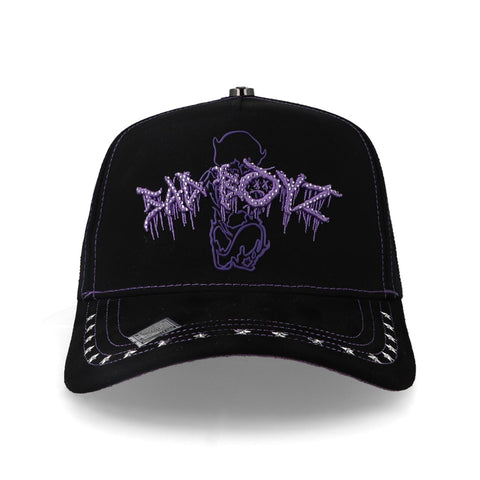 Gorra Big Boss Sadboyz Negro/Púrpura