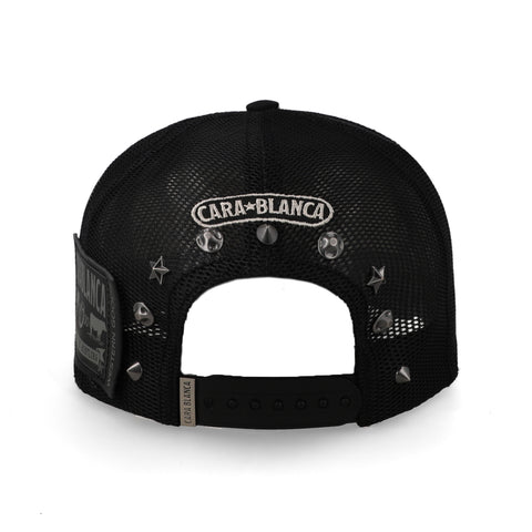 Gorra Cara Blanca Cero Fear Pure Black Rustler Negra