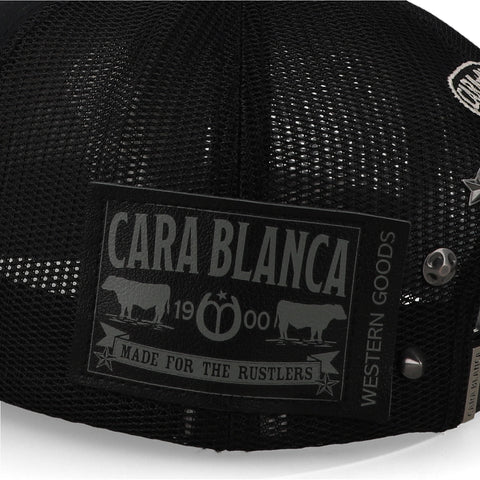 Gorra Cara Blanca Cero Fear Pure Black Rustler Negra