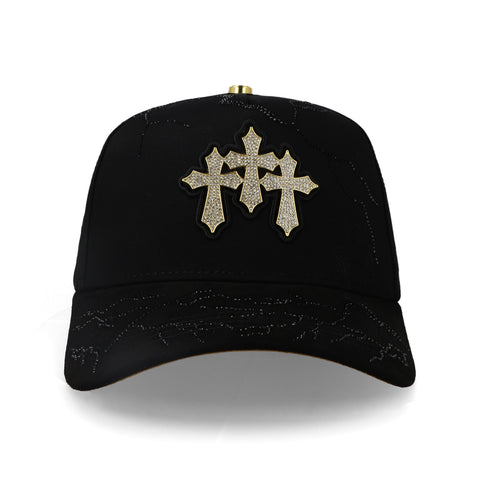 Gorra Big Boss Cruces Black Gold Negro