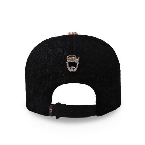 Gorra Barbas Hats BBB Hand Skull Negra Ajustable