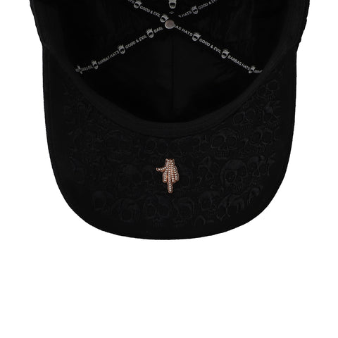 Gorra Barbas Hats BBB Hand Skull Negra Ajustable