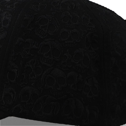 Gorra Barbas Hats BBB Hand Skull Negra Ajustable