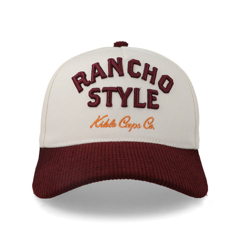 Gorra Kiblo Western Malbec Blanca Ajustable