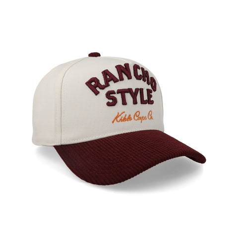 Gorra Kiblo Western Malbec Blanca Ajustable