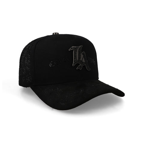 Gorra Mr Kash City Of Angels Full Black Negra Unitalla
