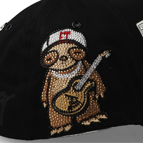 Gorra Fino Tumbados Fino Record GF 016 Negro Unitalla