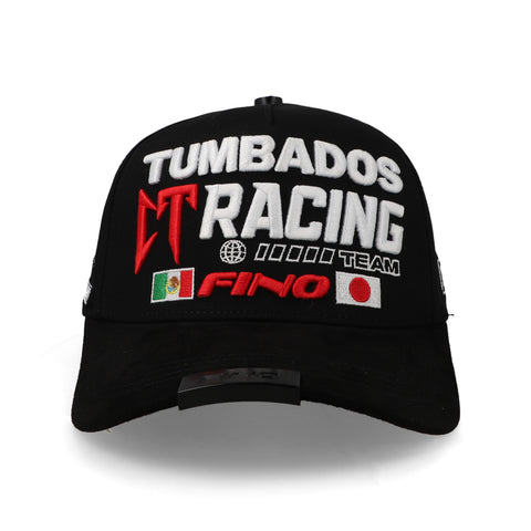 Gorra Fino Tumbados Racing GF 026 Negro Unitalla