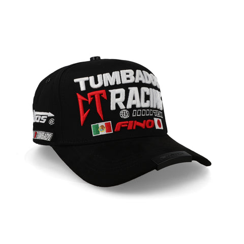 Gorra Fino Tumbados Racing GF 026 Negro Unitalla