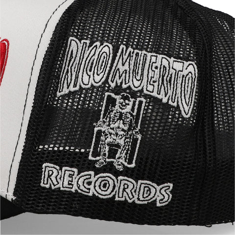 Gorra Barbas ROM Records Blanca Unitalla