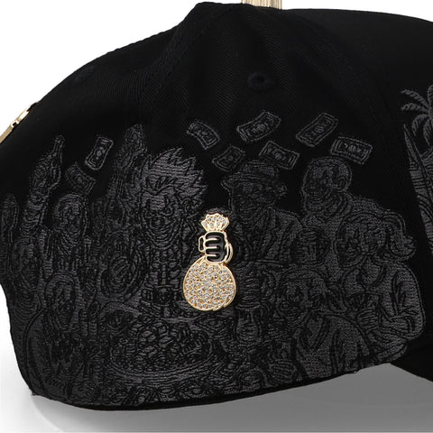 Gorra Barbas Rich Or Dead Negra Unitalla