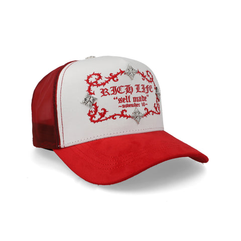 Gorra Barbas Rich Life Blanca Unitalla