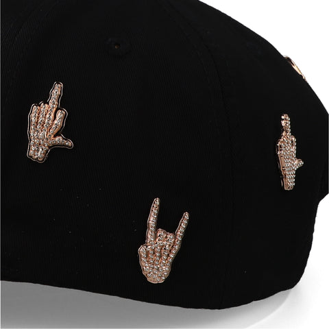 Gorra Barbas B Skull Negra Unitalla