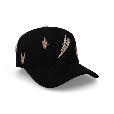 Gorra Barbas B Skull Negra Unitalla