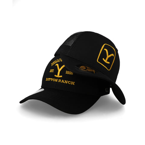Gorra Yellowstone Combo Invasion Trucker Logo y Clásica