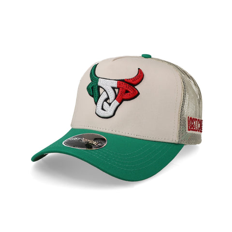 Gorra Lost Calf Mexicalf Jewel Caqui/Verde Ajustable