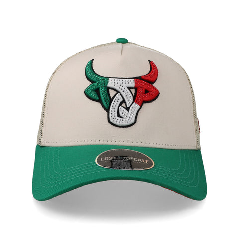 Gorra Lost Calf Mexicalf Jewel Caqui/Verde Ajustable
