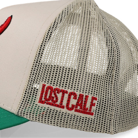 Gorra Lost Calf Mexicalf Jewel Caqui/Verde Ajustable