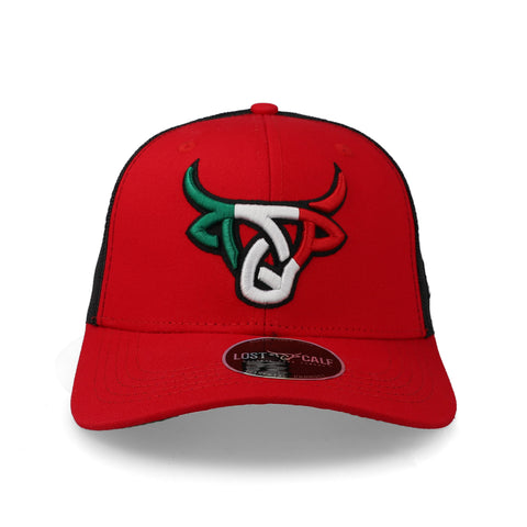 Gorra Lost Calf Mexicalf Rojo/Negro Ajustable