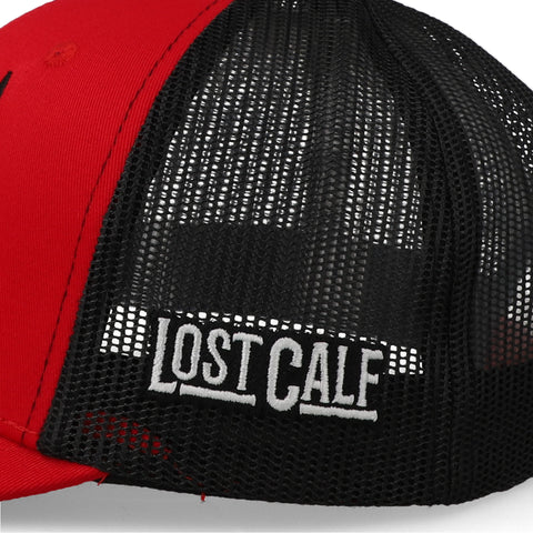 Gorra Lost Calf Mexicalf Rojo/Negro Ajustable