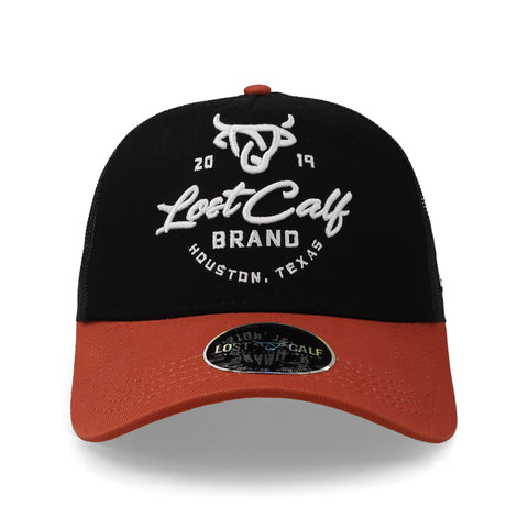 Gorra Lost Calf Dusthorn Negro/Naranja Ajustable