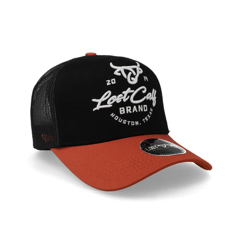 Gorra Lost Calf Dusthorn Negro/Naranja Ajustable