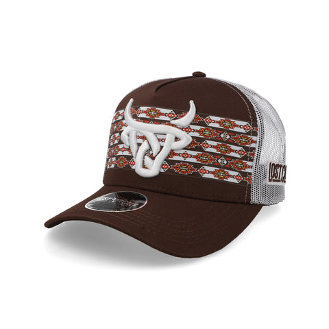 Gorra Lost Calf Koda Café/Blanco Ajustable