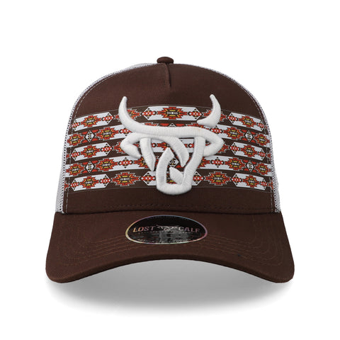 Gorra Lost Calf Koda Café/Blanco Ajustable